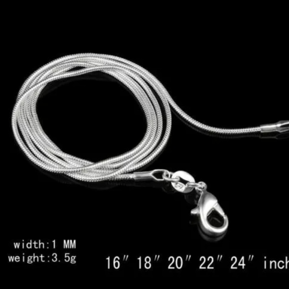NWT Sterling silver multiple length snake chain - Picture 7 of 7